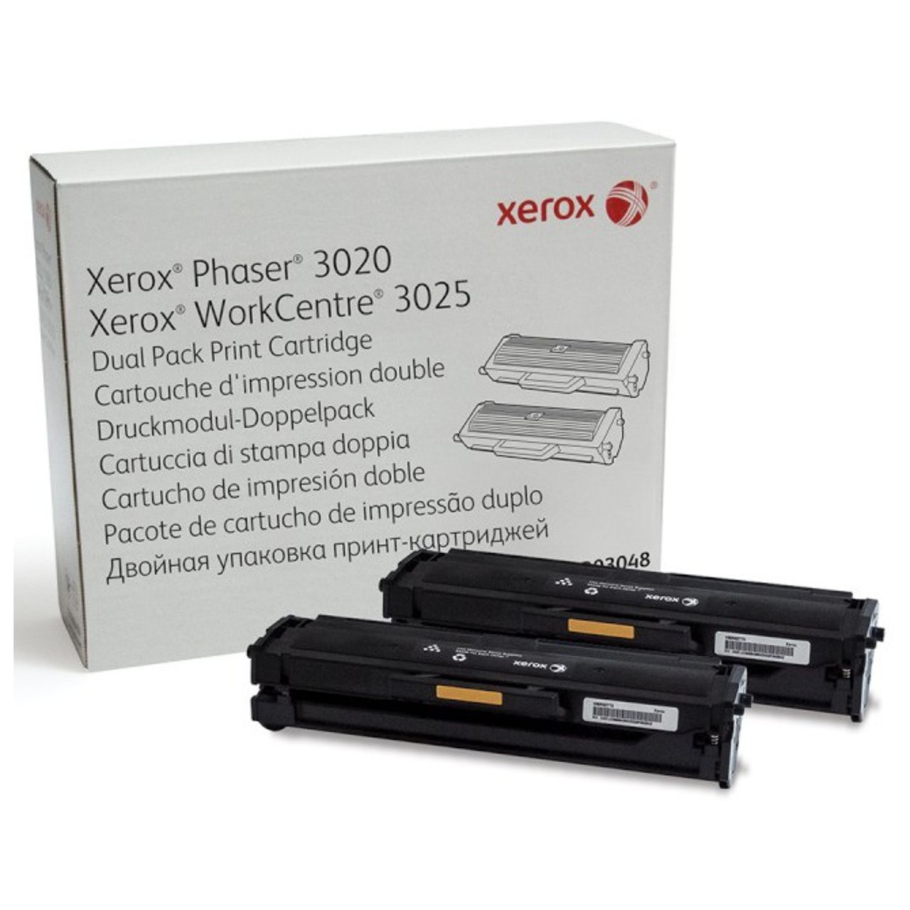 картинка Картридж 106R03048 для Xerox Phaser 3020/WC 3025 (черный, двойная упаковка, 2*1.5k) от магазина Альфакс