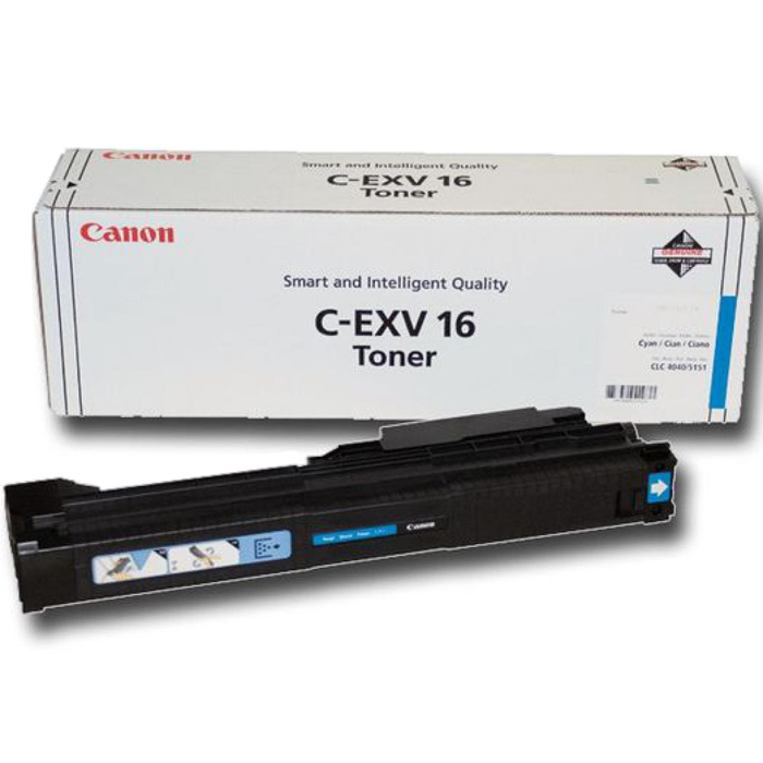 картинка Тонер-картридж C-EXV16 C (1068B002) для Canon CLC5151/CLC4040 (голубой, 36k) от магазина Альфакс