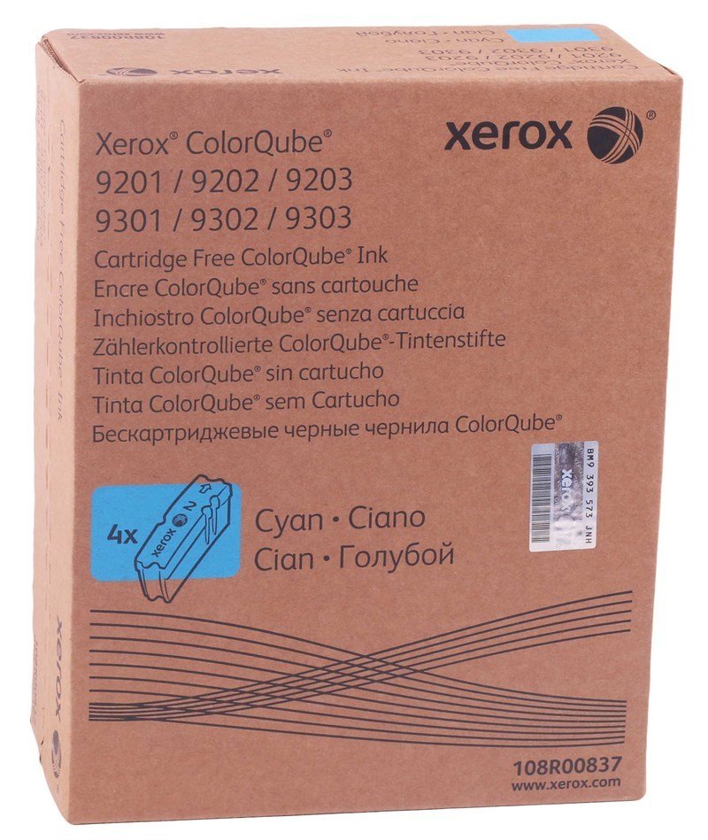 картинка Чернила твердые 108R00837 для Xerox CQ 9201/9202/9203 (голубые, 4*9.25k) от магазина Альфакс