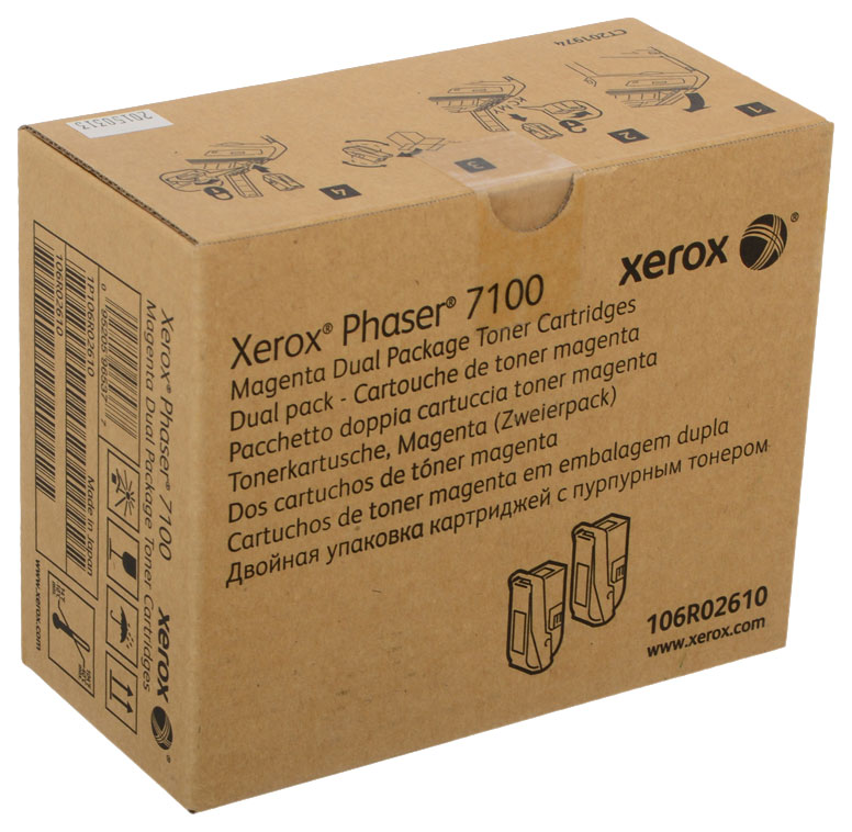 картинка Картридж 106R02610 для Xerox Phaser 7100 (пурпурный, двойная упаковка, 2*4.5k) от магазина Альфакс