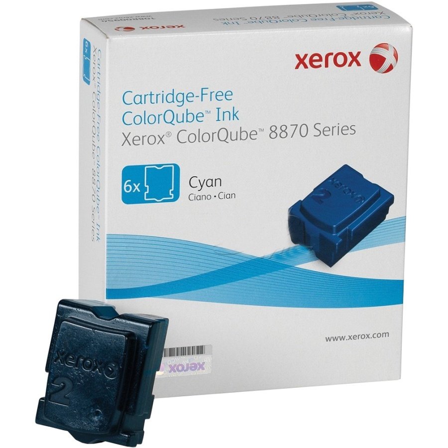 картинка Чернила твердые 108R00936 для Xerox CQ 8570 (голубые, 4.4k) от магазина Альфакс