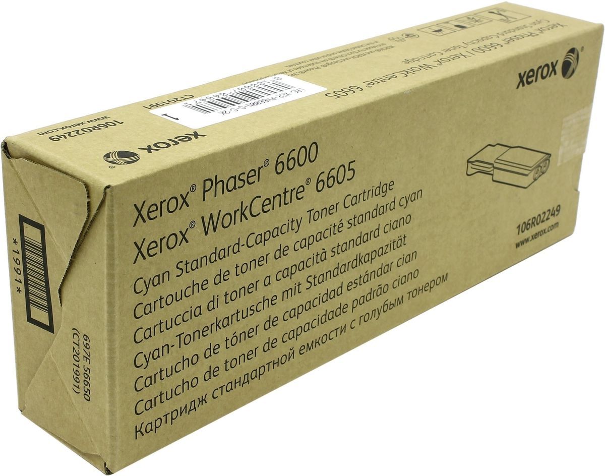 картинка Картридж 106R02249 для Xerox Phaser 6600/WC 6605 (голубой, 2k) от магазина Альфакс
