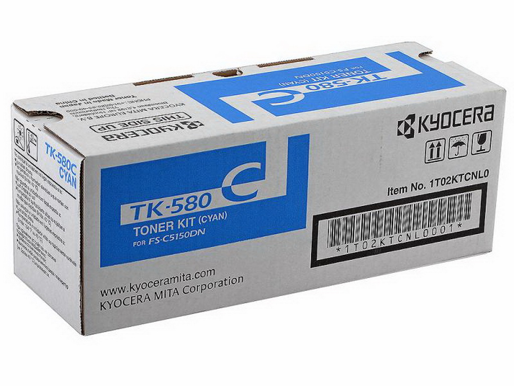 картинка Тонер-картридж TK-580C для Kyocera FS-C5150DN (голубой, 2.8k) от магазина Альфакс