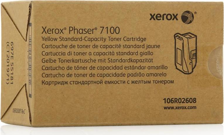 картинка Картридж 106R02608 для Xerox Phaser 7100 (желтый, 4.5k) от магазина Альфакс