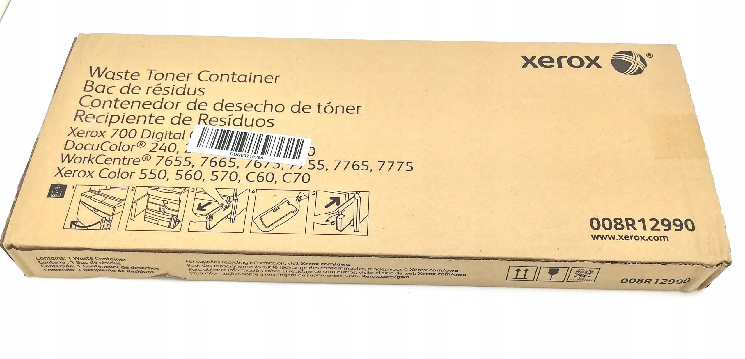 картинка Бункер отработанного тонера 008R12990 для Xerox WC 76xx/77xx/DC 240/242/250/252/260/DCP 550/560/570/C60/C70/700 (50k) от магазина Альфакс
