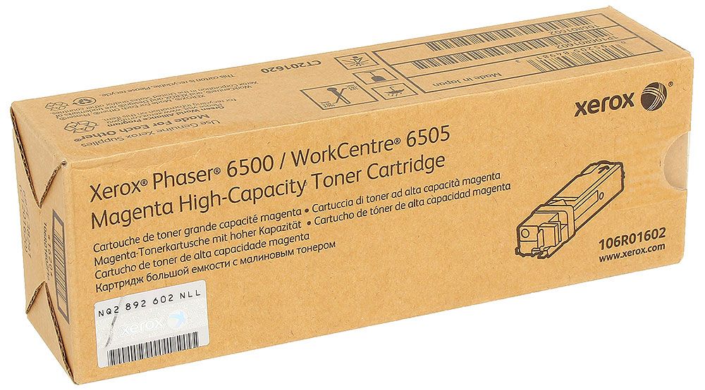 картинка Картридж 106R01602 для Xerox Phaser 6500/WC 6505 (пурпурный, 2.5k) от магазина Альфакс