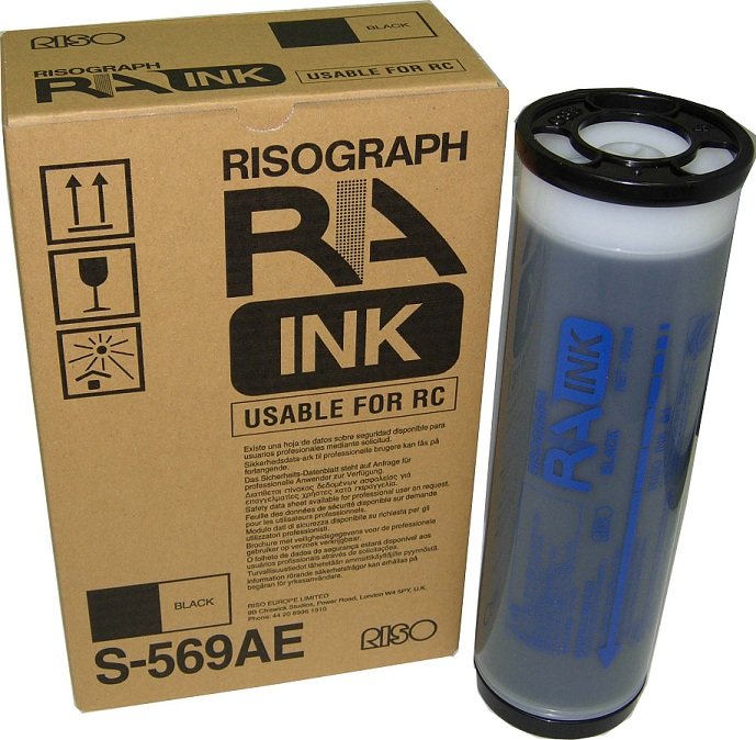 картинка Краска S-569E для RISO RA/RC Black (1000мл) от магазина Альфакс